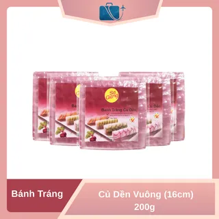 Bánh Tráng Củ Dền Vuông (16cm) 200g