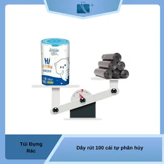 Túi Đựng Rác Dây Rút 100 Cái Hình Gấu