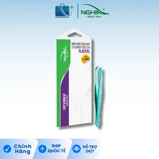 Nhíp nhổ lông mày Kềm Nghĩa N.425 xanh lá