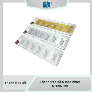 Thanh Treo Đồ 6 Móc Nhựa MIAONING 35x6.4cm