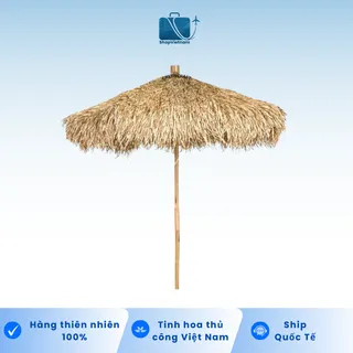 Mái Ô Dù Cỏ Bàng Trang Trí Quán, Sân Vườn - Size 2m1