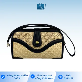 Túi Cỏ Bàng Thủ Công Grass Bag 26 – Green Craft