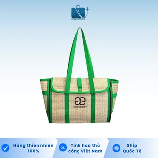 Túi Cói Gập Green Craft - Màu Xanh