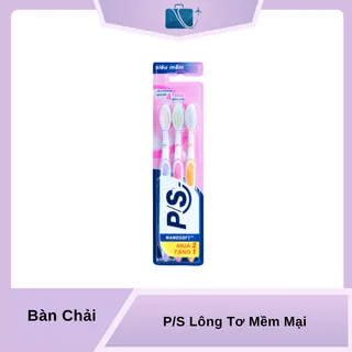 Bộ 3 Bàn Chải Đánh Răng P/S Lông Tơ Mềm Mại