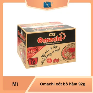 Thùng 18 Hộp Mì Khoai Tây Omachi Xốt Bò Hầm 92g