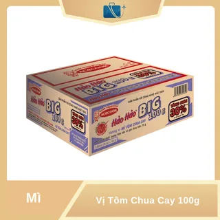 Thùng 30 Gói Mì Big 100 Hảo Hảo Tôm Chua Cay 100g