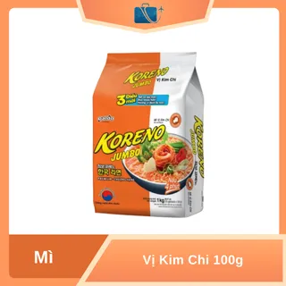 Túi 10 Gói Mì Koreno Jumbo Vị Kim Chi 100g