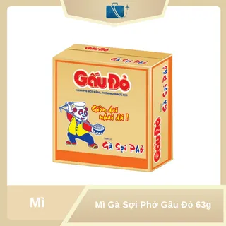 Thùng 30 Gói Mì Gà Sợi Phở Gấu Đỏ 63g