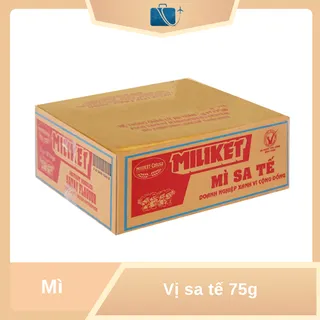 Mì gói Miliket vị sa tế thùng 30 gói x 75g