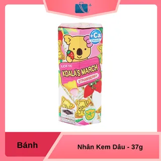 Bánh Gấu Nhân Kem Dâu Lotte Koala's March 37g
