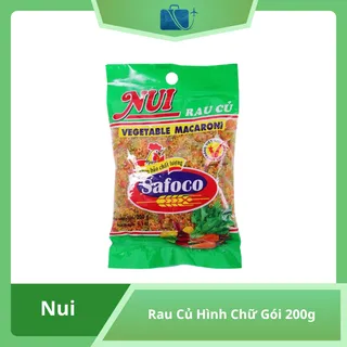 Nui Rau Củ Hình Chữ Safoco Gói 200g