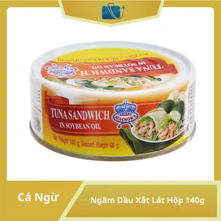 Cá Ngừ Ngâm Dầu Xắt Lát Sea Crown Hộp 140g