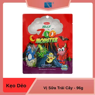 Kẹo Dẻo Vị Sữa Trái Cây Bibica Zoo Monster 96g