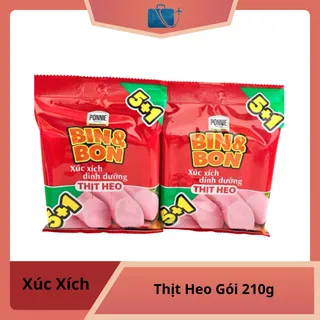 Xúc Xích Dinh Dưỡng Thịt Heo BIN&BON Gói 210g