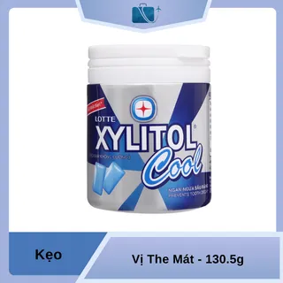 Kẹo Gum Không Đường Lotte Xylitol Cool Hũ 130.5g