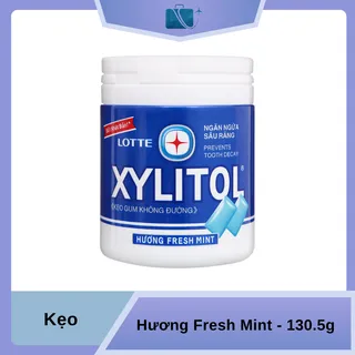 Kẹo Gum Không Đường Lotte Xylitol Fresh Mint Hũ 130.5g