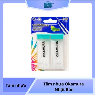Tăm Nhựa Okamura Nhật Bản (Bịch 120 cây/140 cây)