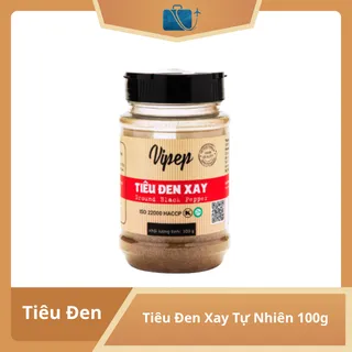Tiêu Đen Xay Tự Nhiên Vipep Hũ Nhựa 100g