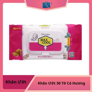 Khăn Ướt Max Cool 30 Tờ Có Hương