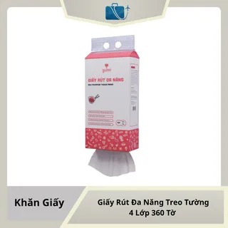 Giấy Rút Đa Năng Treo Tường Gumi 4 Lớp 360 Tờ (175 x 175mm)