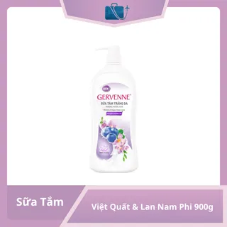 Sữa Tắm Gervenne Trắng Da Việt Quất & Lan Nam Phi 900