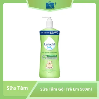 Sữa Tắm Gội Trẻ Em Lactacyd STG Extra Milky 500ml