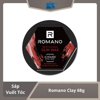 Sáp Vuốt Tóc Romano Clay 68g