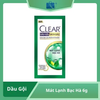 Dầu Gội Clear Mát Lạnh Bạc Hà 6g