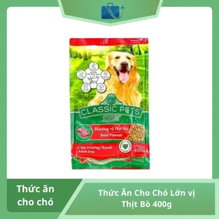 Thức Ăn Hạt Cho Chó Lớn Classic Pets Adult Vị Bò 400g