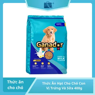 Thức Ăn Hạt Cho Chó Con Ganador Puppy Vị Trứng Và Sữa 400g – Dinh Dưỡng Tăng Trưởng Toàn Diện