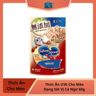 Thức Ăn Ướt Cho Mèo Silver Spoon Dạng Sốt Vị Cá Ngừ 60g