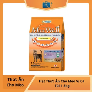 Hạt Thức Ăn Cho Mèo Max Well Vị Cá Túi 1.5kg