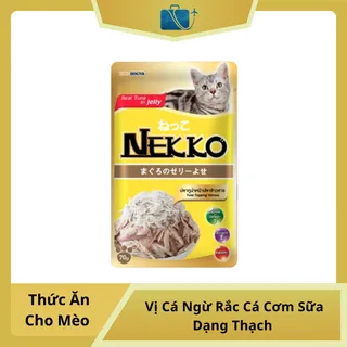 Thức Ăn Cho Mèo NEKKO Vị Cá Ngừ Rắc Cá Cơm Sữa Shirasu Dạng Thạch – Dinh Dưỡng, Ngon Miệng