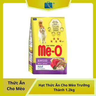 Hạt Me-O Adult Seafood 1.2kg – Thức Ăn Cho Mèo Trưởng Thành Giàu Dinh Dưỡng, Hương Vị Hải Sản Thơm Ngon