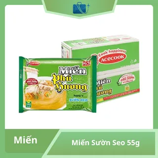 Thùng 24 gói miến Phú Hương sườn heo 55g