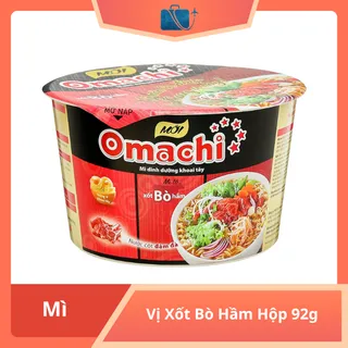 Mì Khoai Tây Omachi Xốt Bò Hầm Hộp 92g