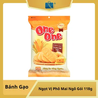 Bánh Gạo Ngọt Vị Phô Mai Ngô One One Gói 118g