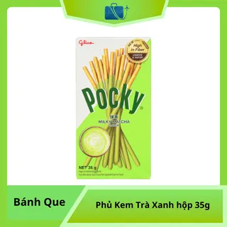 Bánh que Glico Pocky phủ kem trà xanh hộp 35g