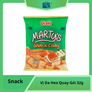 Snack Chay Vị Da Heo Quay Oishi Marty's Gói 32g