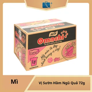 Thùng 24 Ly Mì Khoai Tây Omachi Sườn Hầm Ngũ Quả 72g