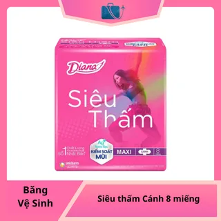 Băng vệ sinh Diana Siêu thấm Cánh 8 miếng