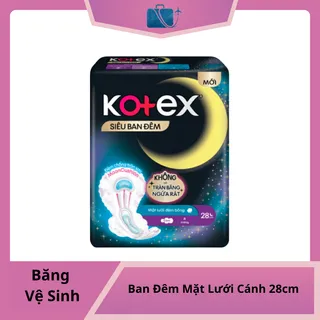 Băng Vệ Sinh Kotex Style Siêu Ban Đêm Mặt Lưới Cánh 28cm 4 Miếng