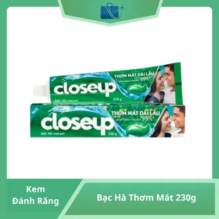 Kem Đánh Răng Closeup Bạc Hà Thơm Mát 230g