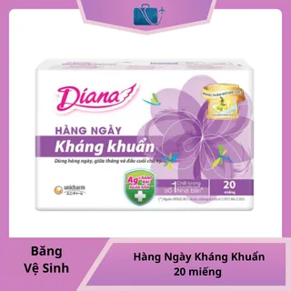 Băng vệ sinh hàng ngày Diana Sensi kháng khuẩn 20 miếng