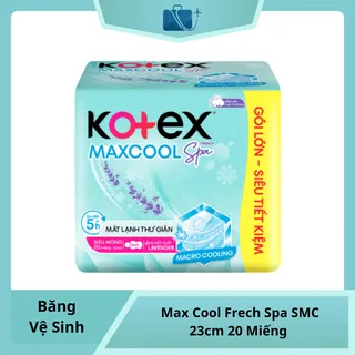Băng Vệ Sinh Kotex Max Cool Frech Spa SMC 23cm 20 Miếng
