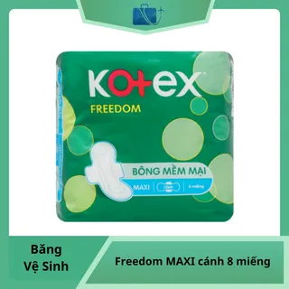 Băng vệ sinh Kotex Freedom maxi cánh 8 miếng