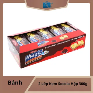 Bánh Cracker 2 Lớp Kem Socola Magic Hộp 300g