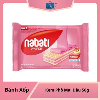 Bánh Xốp Nabati Kem Phô Mai Dâu 50g