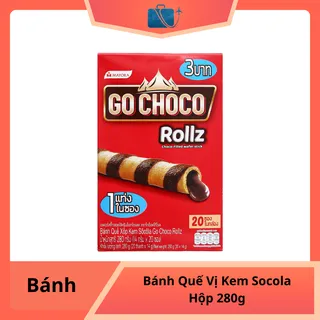 Bánh Quế Vị Kem Socola Mayora Go Choco Rollz – Hộp 280g