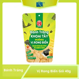Bánh Tráng Khoai Tây Nướng Vị Rong Biển Gói 40g